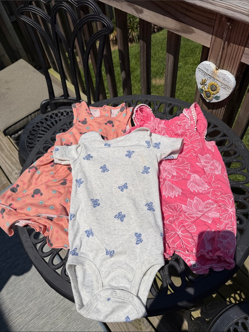 Pink Floral Kids One-Piece Romper
